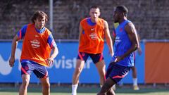 Entrenamiento del Atl&eacute;tico de Madrid