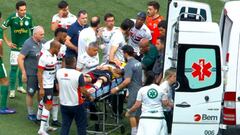 Susto importante en Brasil: Patryck se marcha en ambulancia