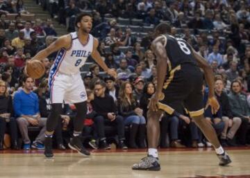 Jahil Okafor y Bismack Biyombo.