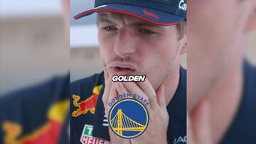 Max Verstappen intenta reconocer equipos de la NBA