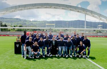 Despedida de Óscar de Marcos.