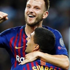 Las tres banderas que lució Rakitic en las espinilleras durante el clásico