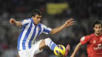 Ifrán, en un partido con la Real.