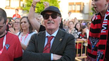 Alfredo de Miguel, presidente del Mirandés.