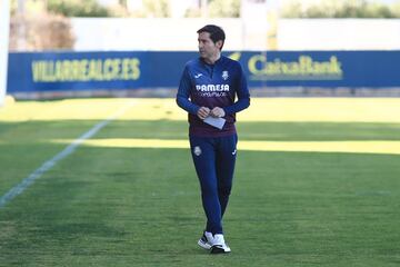 Marcelino en la Ciudad Deportiva del Villarreal