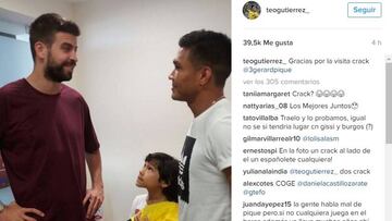 Teo, foto con Piqué y seguirá en Rosario Central