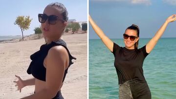 Mundial Qatar 2022: Mariazel se mete en ‘problemas’ con la policía por usar bikini en la playa
