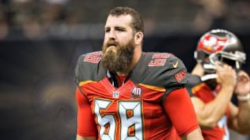 El center de los Bucs accede a la medalla de bronce gracias a su larga y frondosa barba. Otro de Tampa Bay, la única franquicia de la NFC en juntar a dos hombres en este prestigioso ranking (los otros equipos son Jets y Chargers, de la AFC).