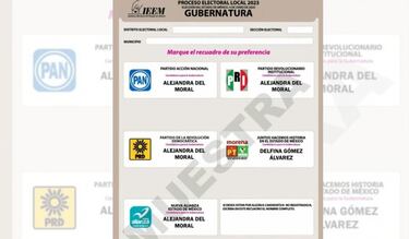 Elecciones Edomex 2023: ¿Cómo son las boletas donde mexiquenses elegirán a la primera gobernadora?