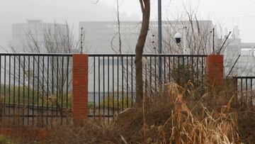 The P4 laboratory of Wuhan Institute of Virology is seen behind a fence during the visit by the World Health Organization (WHO) team tasked with investigating the origins of the coronavirus disease (COVID-19), in Wuhan, Hubei province, China February 3, 2021. REUTERS/Thomas Peter