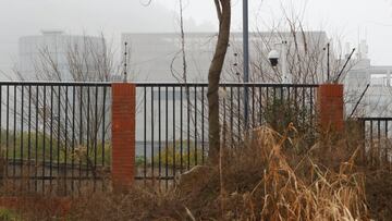 The P4 laboratory of Wuhan Institute of Virology is seen behind a fence during the visit by the World Health Organization (WHO) team tasked with investigating the origins of the coronavirus disease (COVID-19), in&nbsp;Wuhan, Hubei province, China February