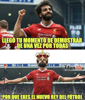 Los memes se rinden ante el recital del faraón Salah