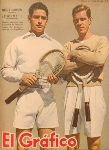 El hexacampeón chileno de tenis fue portada en 1942. Años después sería el primer chileno en participar en el Abierto de Estados Unidos y Wimbledon.