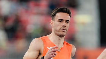 Manuel Guijarro en los Mundiales Indoor de China.