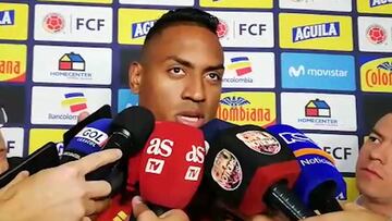 Willer Ditta antes del partido contra Argentina