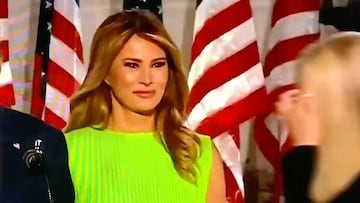 ?Lleva 12M de reproducciones en Twitter! La mirada surrealista de Melania Trump...