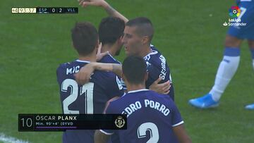 Resumen y goles del Espanyol vs. Valladolid de la Liga Santander