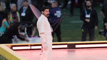 While the Seahawks and Patriots get the sporting focus, one Puerto Rican is stirring the musical pot during the break.