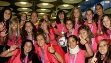 Las campeonas de Europa ya se encuentran en España