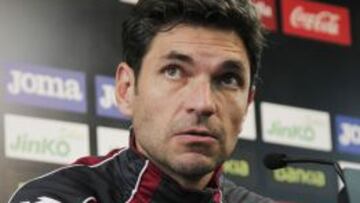 Pellegrino en rueda de prensa.