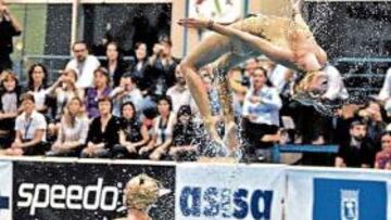 <b>GATAS. </b>Las españolas deslumbraron al público con su ejercicio.