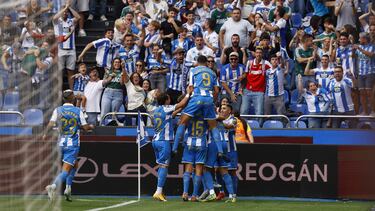 Partido Deportivo de La Coruña - Sporting de Gijon gol barcia