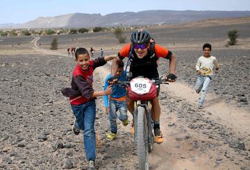 Etapa 3 de la 13ª edición de Titan Desert 2018 entre Alnif y Rissani, en el centro de Marruecos