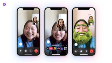 Messenger estrena sus nuevos filtros AR para videoconferencias grupales