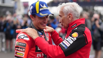 Davide Tardozzi con Marc Márquez.