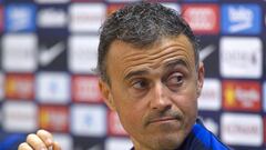 Luis Enrique en rueda de prensa.