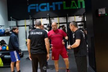 Javier Matallanas antes de subir al ring.