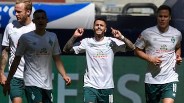 Leonardo Bittencourt celebra el gol.