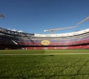 Así se encuentra la tercera grada del Camp Nou