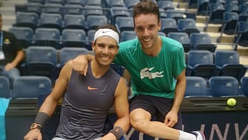 Rafa Nadal y Roberto Bautista, en el US Open. 