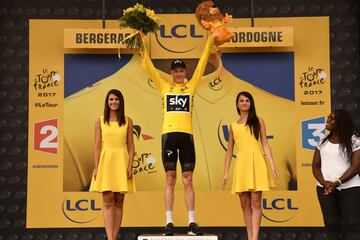 Chris Froome, maillot amarillo de la ronda francesa,