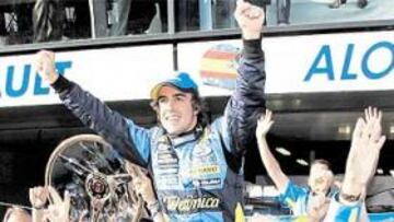 <b>EN LA CIMA DEL MUNDO. </b>Fernando Alonso ha comenzado de forma brillantísima la defensa de su título mundial de Fórmula 1, con dos victorias y un segundo puesto.