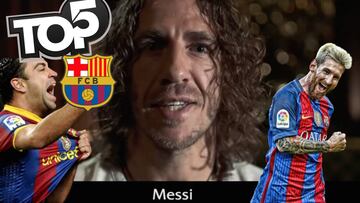 Puyol elige a sus 5 mejores: ni Etoo, ni Ronaldinho...