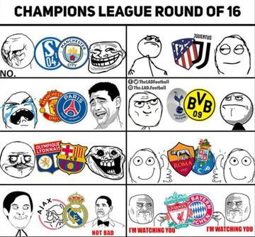 Los mejores memes del sorteo de la Champions League