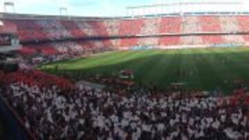 ESPECTACULAR. Este mosaico en el &uacute;ltimo partido de Liga de la pasada temporada ante el M&aacute;laga se repetir&aacute; este s&aacute;bado frente al Real Madrid. 
 