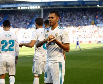 Dani Ceballos celebra el segundo gol.