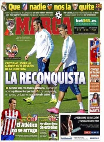 Portadas de la prensa deportiva