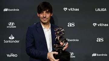 David Silva, con el premio AS Trayectoria.