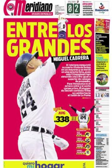 Portadas de la prensa deportiva