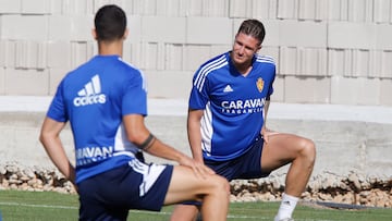 Carlos Vigaray, en un entrenamiento.