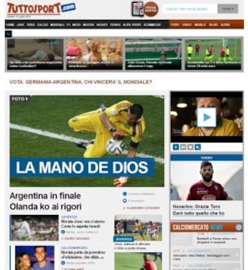 Portadas de la prensa extranjera