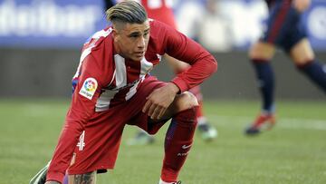 Giménez, en el partido entre el Eibar y el Atlético de Madrid.