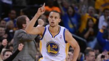 Stephen Curry, durante un partido de la pasada temporada.
