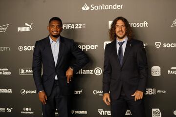 Etoo y Carles Puyol 