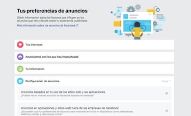 Facebook nos asigna una preferencia política sin consultarnos, cómo borrarla