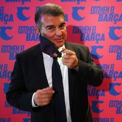 Laporta: "Si Florentino colgase una pancarta junto al Camp Nou no sé como me lo tomaría"